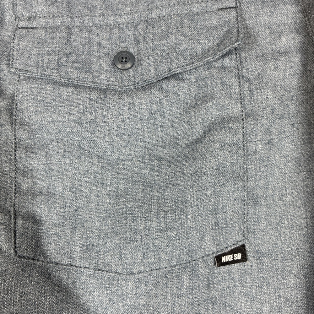 Nike SB Dimension Flannel Magnet Grey Mens Small Swoosh Snowboarding Skate - Picture 6 of 16